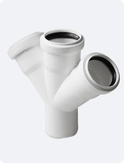 крестовина канализационная белая